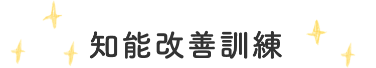 知能改善訓練
